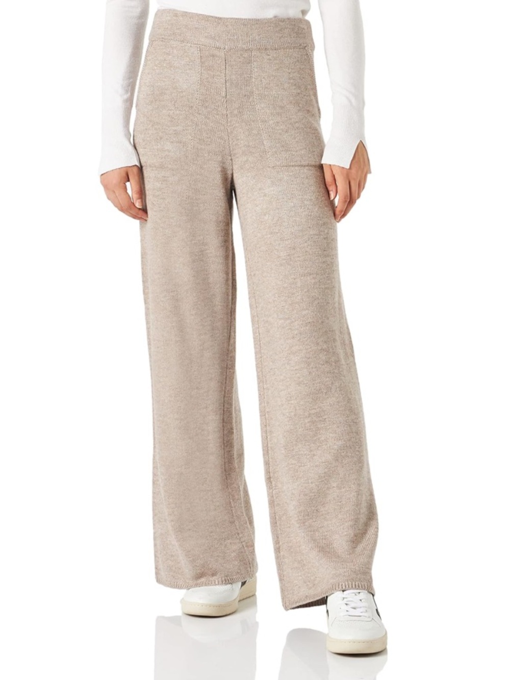 The Drop Thick Knit Sweater Wide Leg Pants